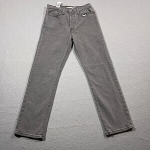 Levi's Wedgie Straight Jeans Women 28x28 Gray High‎ Rise Vintage Fit